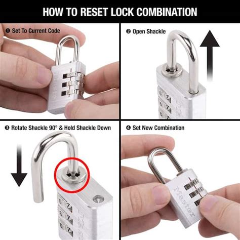 how to reset a padlock 3 digit|Cracking the Combination: How to Reset a Combination .